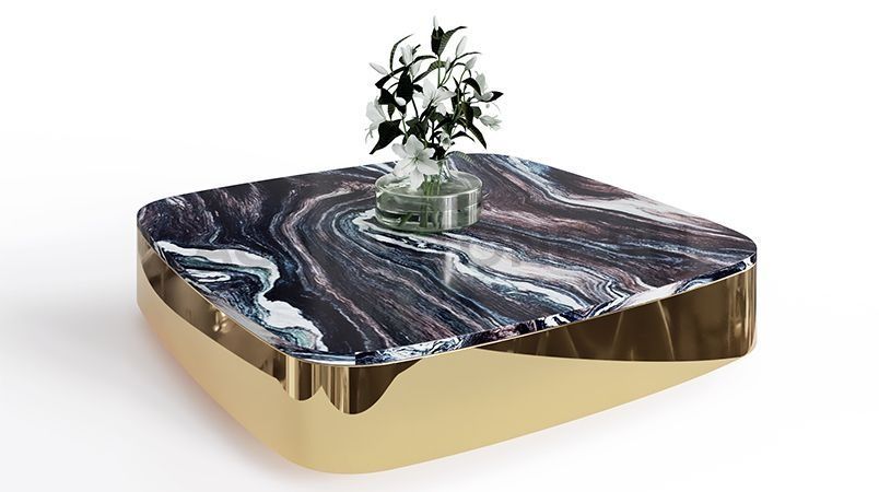 Журнальный столик под мрамор "Монолит" на заказ