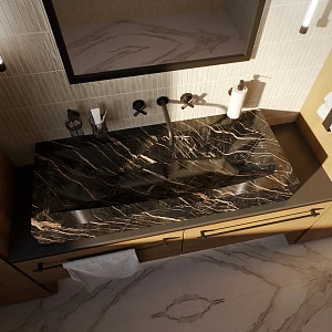 Раковина из керамогранита серии Diamond