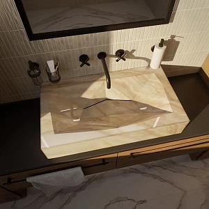 Раковина из керамогранита серии Diamond