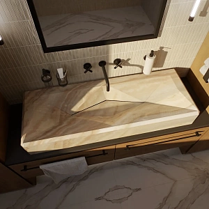 Раковина из керамогранита серии Diamond