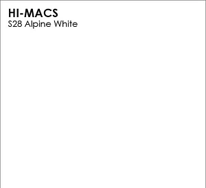 LG Hi Macs S28 Alpine White LG Hi Macs S28 Alpine White